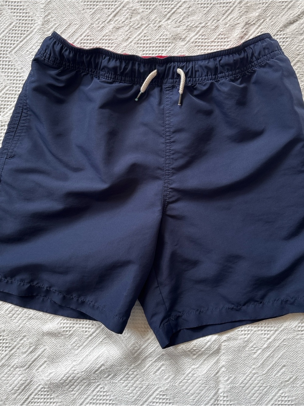Polo by Ralph Lauren Navy Swim Shorts with White Drawstring